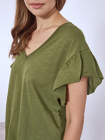 Μπλούζα βαμβακερή με βολάν SN9489.4686+2 φωτογραφία