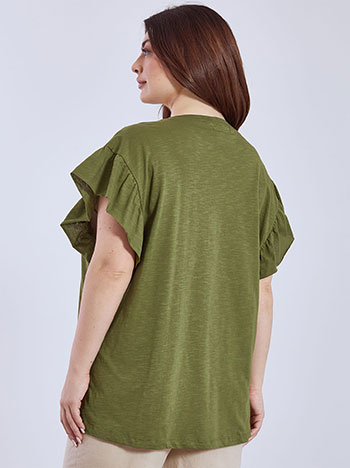 Μπλούζα βαμβακερή με βολάν SN9489.4686+2 φωτογραφία