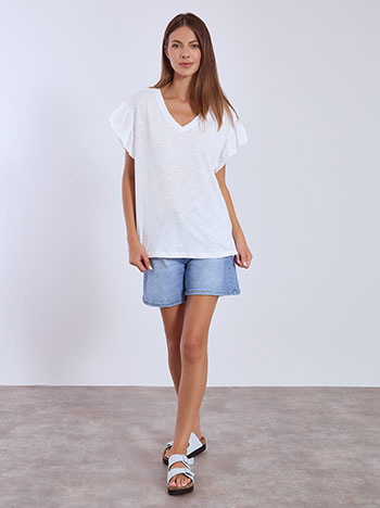 Μπλούζα βαμβακερή με βολάν SN9489.4686+3 φωτογραφία