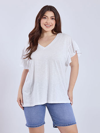 Μπλούζα βαμβακερή με βολάν SN9489.4686+3 φωτογραφία