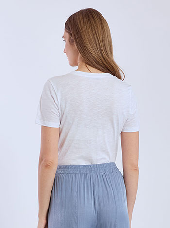 T-shirt βαμβακερό με V λαιμόκοψη SN9489.4795+3 φωτογραφία