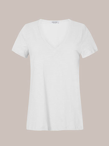 T-shirt βαμβακερό με V λαιμόκοψη SN9489.4795+3 φωτογραφία