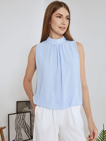 Μπλούζα αμάνικη με ψηλή λαιμόκοψη SN9841.4872+2