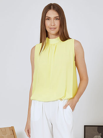 Μπλούζα αμάνικη με ψηλή λαιμόκοψη SN9841.4872+3