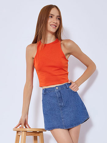 Crop top με βαμβάκι SN9844.4157+3