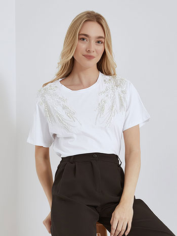 Celestino T-shirt με πέρλες SN9844.4621+1 2025