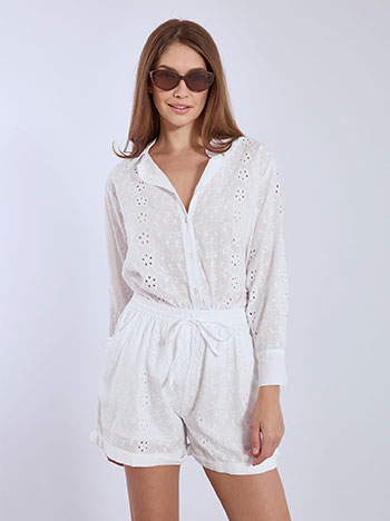 Σορτς κεντητό με γυριστό τελείωμα SN9845.1526+1