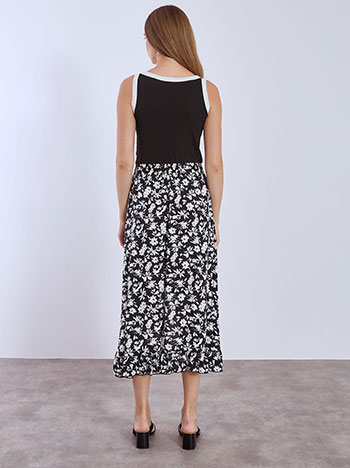 Φούστα εμπριμέ ασύμμετρη με βολάν SN9856.2560+2 φωτογραφία