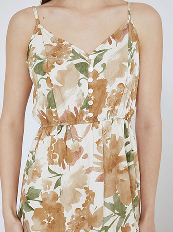 Φόρεμα μίνι φλοράλ με κουμπιά SN9856.8551+1 φωτογραφία