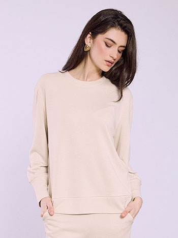 Μπλούζα ασύμμετρη με απαλή υφή SQ0028.4929+4