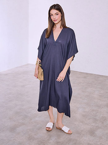 Φόρεμα καφτάνι με λινό SQ1019.8205+5