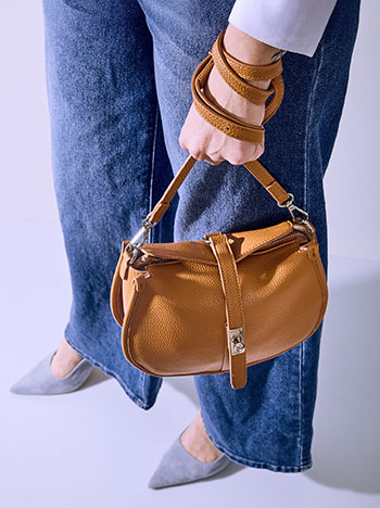 Celestino Τσαντάκι ώμου δερματίνης με κούμπωμα SQ1019.A126+3