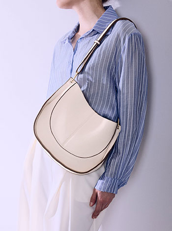 Τσάντα δερματίνης με διακοσμητικές ραφές SQ1019.A231+1