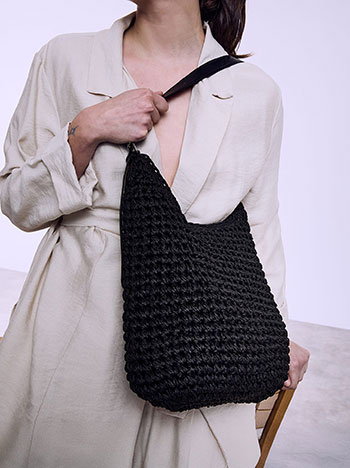 Τσάντα ώμου ψάθινη SQ1019.A279+2