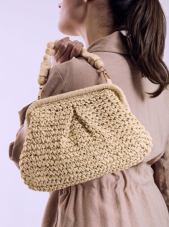 Τσάντα clutch ψάθινη SQ1019.A286+3