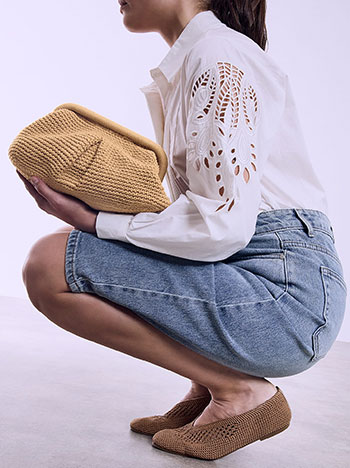 Τσάντα clutch πλεκτή SQ1019.A908+3