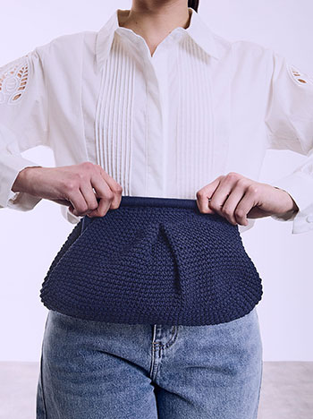 Τσάντα clutch πλεκτή SQ1019.A908+5