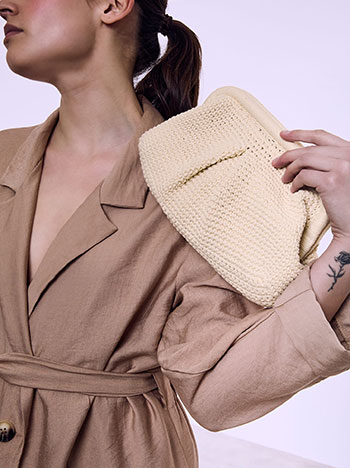 Τσάντα clutch πλεκτή SQ1019.A908+1