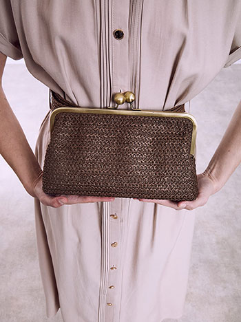 Τσάντα clutch ψάθινη SQ1019.A934+1