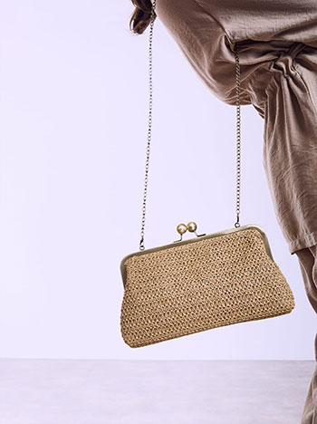 Τσάντα clutch ψάθινη SQ1019.A934+3