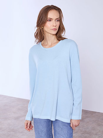 Πουλόβερ με γυριστό τελείωμα SQ1042.4321+1