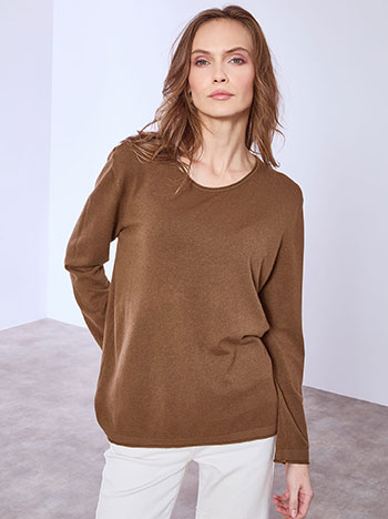 Πουλόβερ με γυριστό τελείωμα SQ1042.4321+2