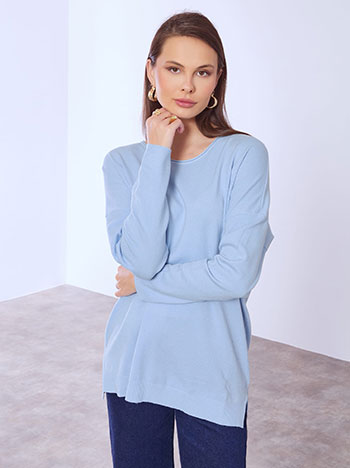 Πουλόβερ με γυριστή λαιμόκοψη SQ1042.4322+1