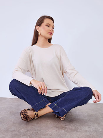 Πουλόβερ με γυριστή λαιμόκοψη SQ1042.4322+6