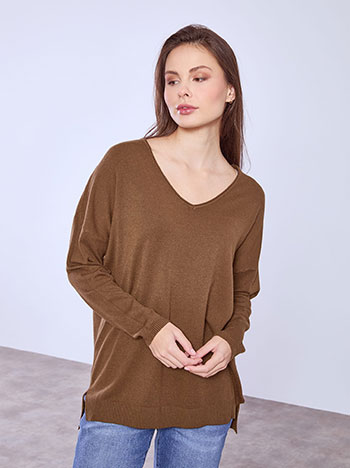 Πουλόβερ με ανοίγματα στο πλάι SQ1042.4324+2