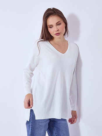 Πουλόβερ με ανοίγματα στο πλάι SQ1042.4324+4