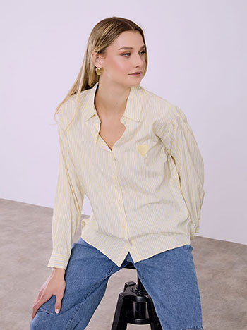 Πουκάμισο ριγέ με καρδιά SQ1426.3273+2