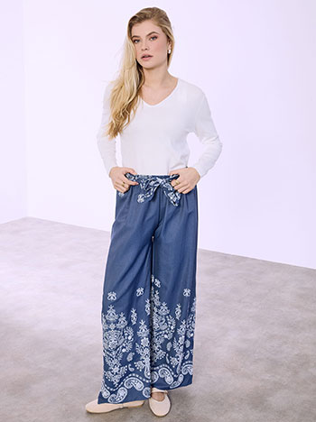 Παντελόνα με εμπριμέ λεπτομέρειες SQ1430.1850+2