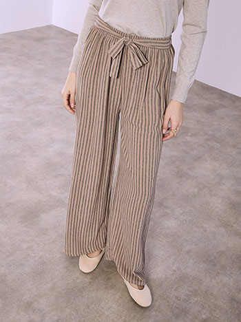 Παντελόνα ριγέ με δέσιμο SQ1430.1885+2