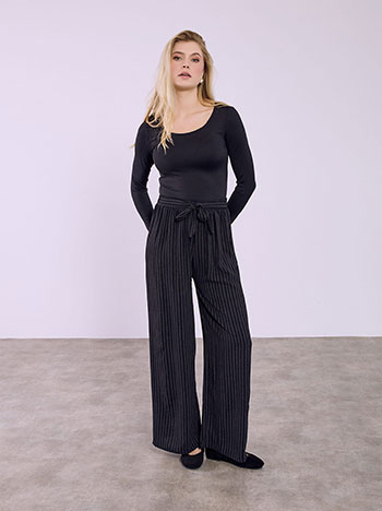 Παντελόνα ριγέ με δέσιμο SQ1430.1885+1