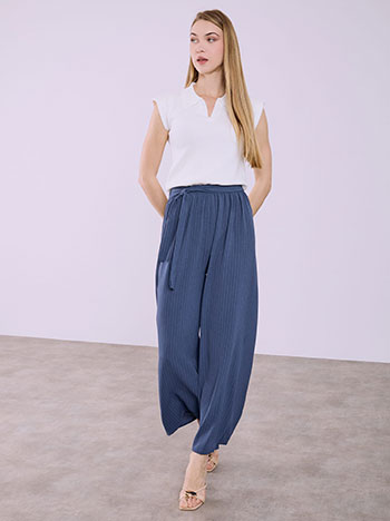 Παντελόνα ριγέ με δέσιμο SQ1430.1886+6