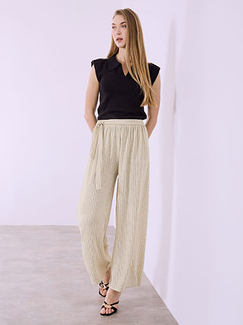 Παντελόνα ριγέ με δέσιμο SQ1430.1886+5