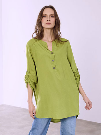 Μπλούζα oversized με κουμπιά SQ1518.4030+3