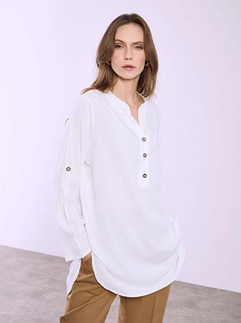 Μπλούζα oversized με κουμπιά SQ1518.4030+4