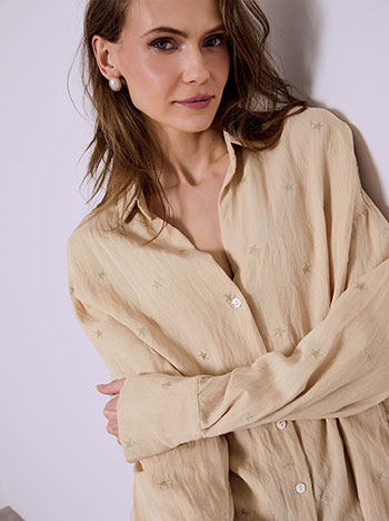 Πουκάμισο ασύμμετρο με αστέρια SQ1556.3122+3