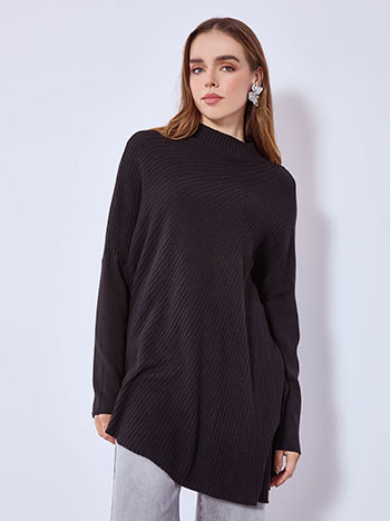 Πουλόβερ μακρύ με ασύμμετρο τελείωμα SQ1556.4621+1