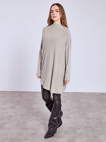Πουλόβερ μακρύ με ασύμμετρο τελείωμα SQ1556.4621+2
