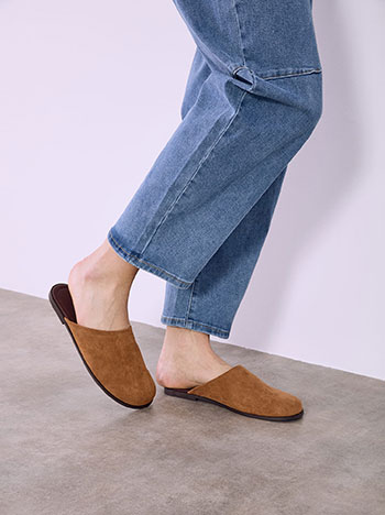 Mules με σουέντ όψη SQ1605.A505+2
