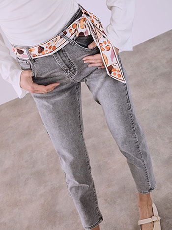 Τζιν με αποσπώμενο μαντήλι SQ1628.1010+1