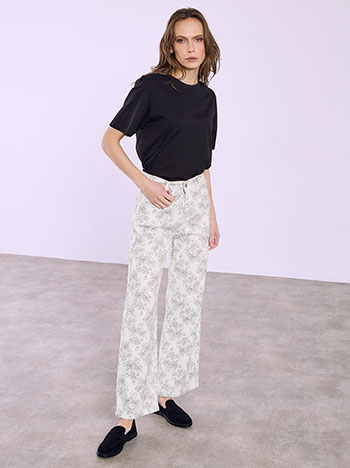 Τζιν wide leg με σχέδια SQ1628.1012+2 φωτογραφία