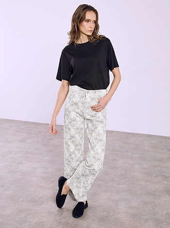 Τζιν wide leg με σχέδια SQ1628.1012+2 φωτογραφία