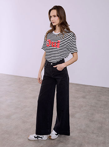 Τζιν wide leg με βαμβάκι SQ1628.1030+1