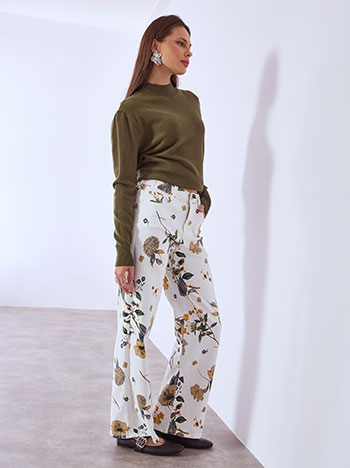 Τζιν wide leg φλοράλ SQ1628.1040+1