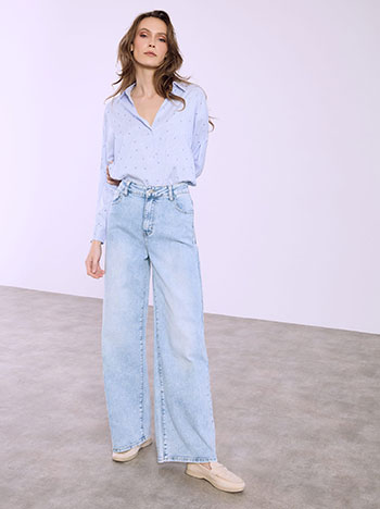 Τζιν wide leg με βαμβάκι SQ1628.1072+2