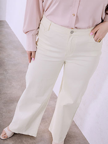 Celestino Τζιν Wide Leg Μονόχρωμο Sq1628 1076+3 Παντελόνια Jeans Γυναικεία Ρούχα Μόδα