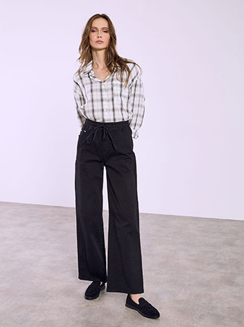 Τζιν wide leg με ελαστική μέση SQ1628.1079+1